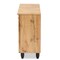 Baxton Studio Winda Modern and Contemporary Oak Brown Finished Wood 3-Door Shoe Cabinet 189-11988-ZORO - alternate 5